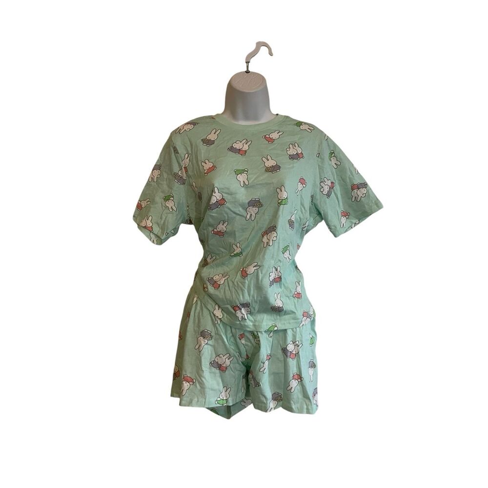 Miffy Medium Two Piece Pajama Lounge Set Short Sleeve And Short s
